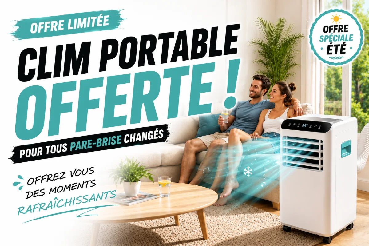 Climatiseur portable offert